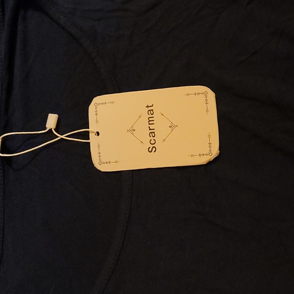 Scarmat cold shoulder long sleeve top blue XXL - Picture 3 of 7